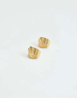 Niki Earrings (Gold)*CHARCOAL New