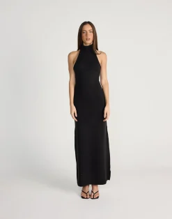 Ninette Maxi Dress (Black)*CHARCOAL CLOTHING Fashion