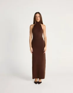 Ninette Maxi Dress (Chocolate)*CHARCOAL CLOTHING Online