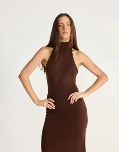 Ninette Maxi Dress (Chocolate)*CHARCOAL CLOTHING Online