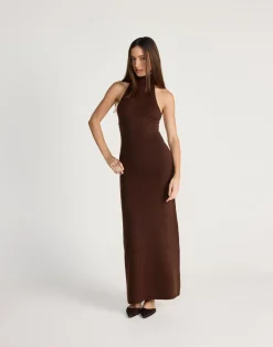 Ninette Maxi Dress (Chocolate)*CHARCOAL CLOTHING Online