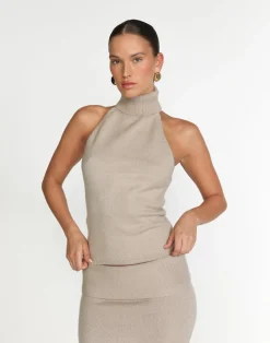 Ninette Top (Latte)*CHARCOAL Sale