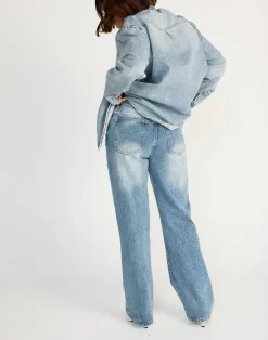 Nolan Denim Shirt (Mid Faded)*CHARCOAL CLOTHING Sale