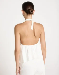 Olin Top (White)*CHARCOAL Hot