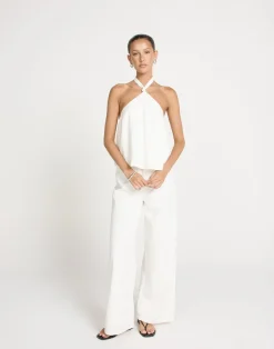 Olin Top (White)*CHARCOAL Hot