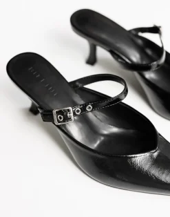 Olinda Heels (Black Crinkle Patent) - By Billini*CHARCOAL CLOTHING New