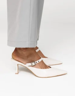 Olinda Heels (Bone Crinkle Patent) - By Billini*CHARCOAL CLOTHING Hot