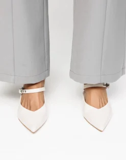 Olinda Heels (Bone Crinkle Patent) - By Billini*CHARCOAL CLOTHING Hot