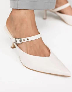 Olinda Heels (Bone Crinkle Patent) - By Billini*CHARCOAL CLOTHING Hot