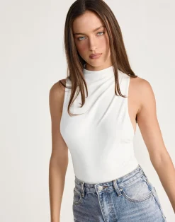 Oren Bodysuit (White)*CHARCOAL CLOTHING Clearance