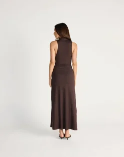 Oren Maxi Dress (Chocolate)*CHARCOAL CLOTHING Hot