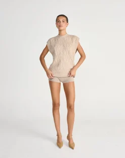 Oriana Vest (Latte)*CHARCOAL CLOTHING Discount