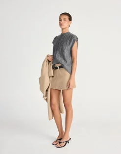 Oriana Vest (Slate)*CHARCOAL CLOTHING Outlet
