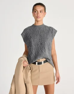 Oriana Vest (Slate)*CHARCOAL CLOTHING Outlet