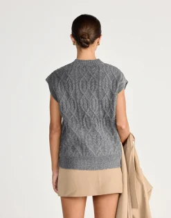 Oriana Vest (Slate)*CHARCOAL CLOTHING Outlet