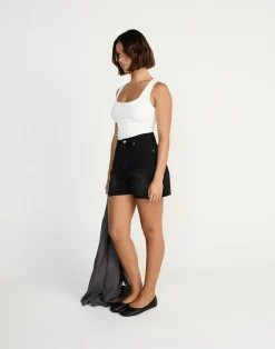 Palmer Denim Shorts (Black Faded)*CHARCOAL CLOTHING Fashion