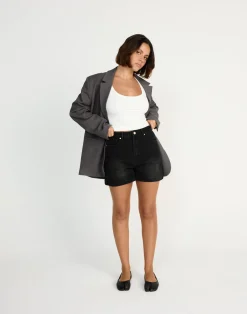 Palmer Denim Shorts (Black Faded)*CHARCOAL CLOTHING Fashion