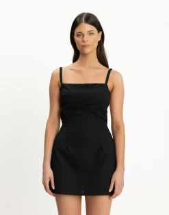 Paradise Mini Dress (Black)*CHARCOAL CLOTHING Clearance
