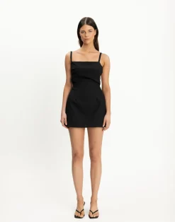 Paradise Mini Dress (Black)*CHARCOAL CLOTHING Clearance