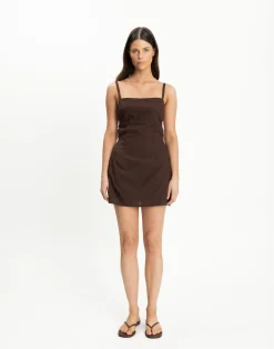Paradise Mini Dress (Chocolate)*CHARCOAL CLOTHING New