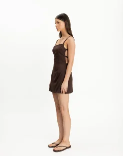 Paradise Mini Dress (Chocolate)*CHARCOAL CLOTHING New