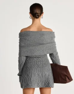 Pavati Long Sleeve Mini Dress (Slate)*CHARCOAL CLOTHING New