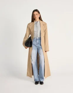 Pax Trench Coat (Mushroom)*CHARCOAL CLOTHING Best