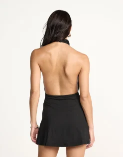 Priya Mini Dress (Black)*CHARCOAL Clearance