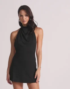 Priya Mini Dress (Black)*CHARCOAL Clearance