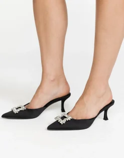 Promise Heels (Black Satin) - By*Billini Fashion