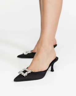 Promise Heels (Black Satin) - By*Billini Fashion