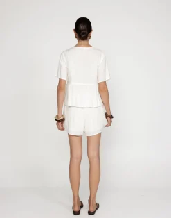 Rachel Shorts (White)*CHARCOAL Sale
