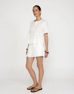 Rachel Shorts (White)*CHARCOAL Sale
