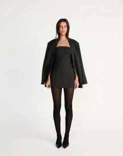 Reagan Mini Dress (Black Marle)*CHARCOAL CLOTHING Outlet