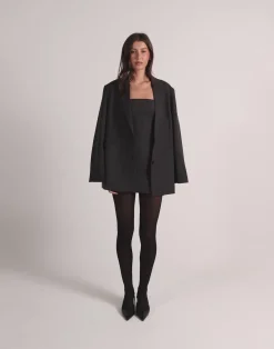 Reagan Mini Dress (Black Marle)*CHARCOAL CLOTHING Outlet