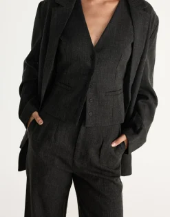 Reagan Vest (Black Marle)*CHARCOAL CLOTHING New