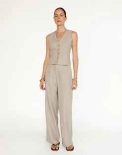 Reagan Vest (Stone)*CHARCOAL New