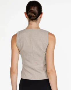 Reagan Vest (Stone)*CHARCOAL New