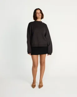 Reece Jumper (Chocolate Marle)*CHARCOAL CLOTHING New