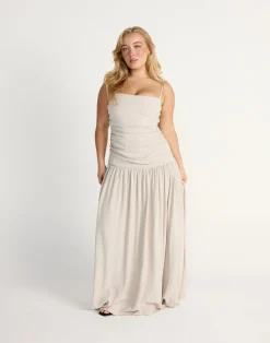 Reese Maxi Dress (Latte)*CHARCOAL CLOTHING Discount