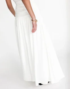 Reese Maxi Dress (White)*CHARCOAL Hot