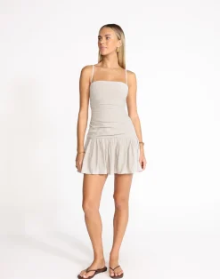 Reese Mini Dress (Latte)*CHARCOAL New