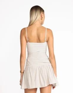 Reese Mini Dress (Latte)*CHARCOAL New