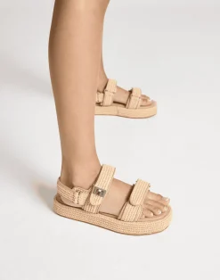 Revive Sandals (Natural Raffia) - By*Therapy Discount