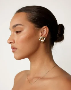 Ricci Earrings (Gold)*CHARCOAL New