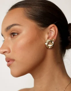 Ricci Earrings (Gold)*CHARCOAL New