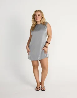 Rikke Mini Dress (Smokey Blue)*CHARCOAL Fashion