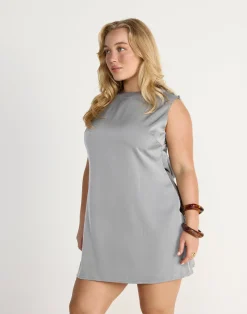 Rikke Mini Dress (Smokey Blue)*CHARCOAL Fashion