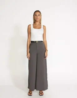 Rima Pants (Fossil)*CHARCOAL Hot