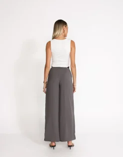 Rima Pants (Fossil)*CHARCOAL Hot